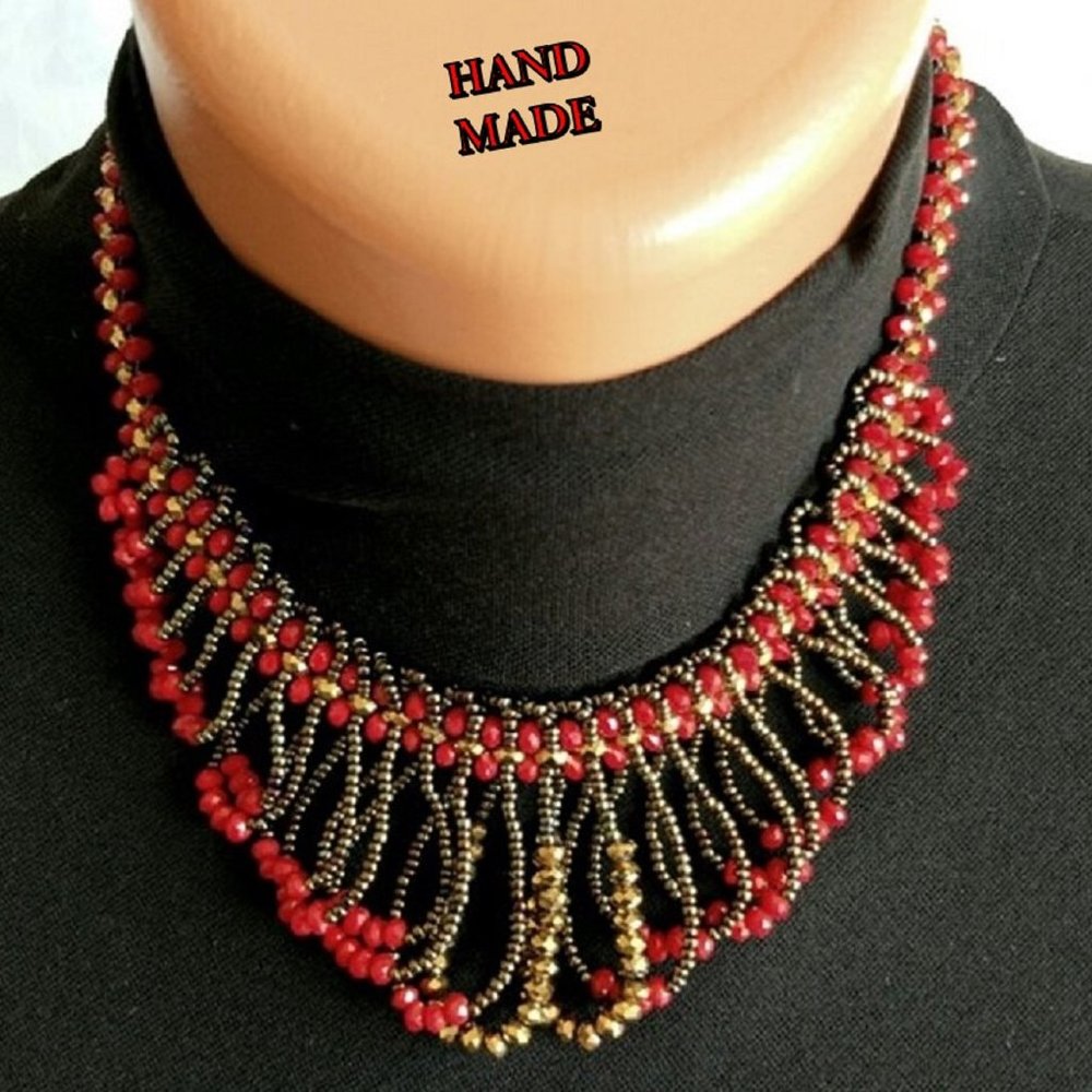 Crystal Necklace Hand Made